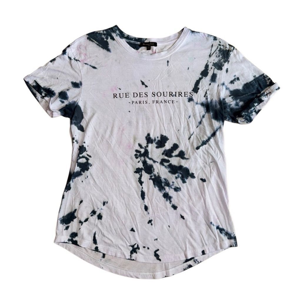 Massimo Dutti Women's Hand Tie Dyed T Shirt Size XS